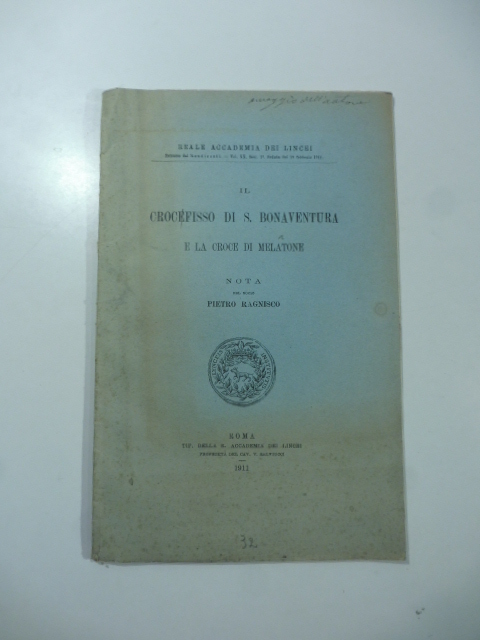 Il crocefisso di S. Bonaventura e la croce di Melatone. Nota